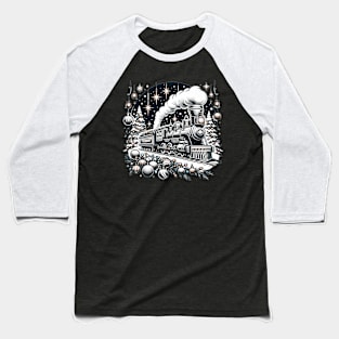 Magical Winter Train Journey Baseball T-Shirt